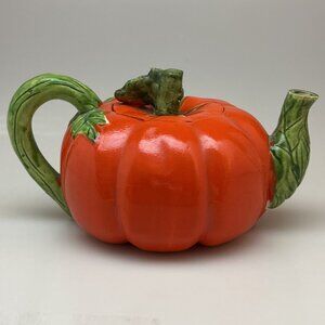 Vintage Pumpkin Teapot